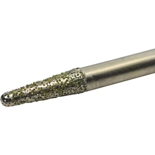 1pc 20deg 6*3mm cnc router Electroplated diamond stone carving tool stone engraving machine cutter stone cutting bits