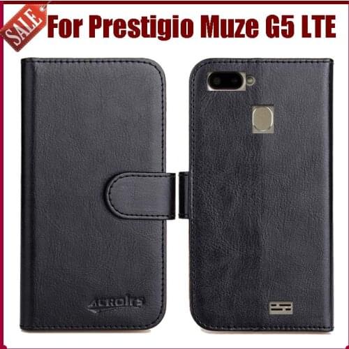 Hot Sale! Prestigio Muze G5 LTE Case New Arrival 6 Colors High Quality Flip Leather Protective Cover Phone Bag