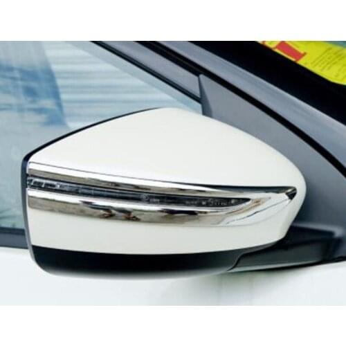 ABS Plastic Chrome For Nissan Kicks 2016 2017 2018 Car Rearview mirror decoration strip Cover Trim sticker Accessories Styling