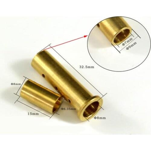 Brass Sleeve Bearing For 1/4 6.35mm Mouse Tail Shaft Bracket Rudder Spare Parts For RC Boat Model