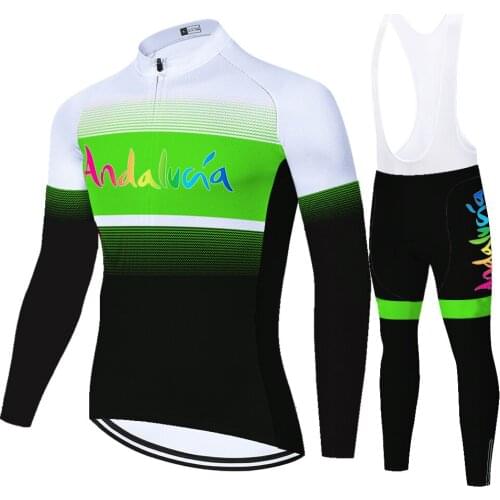 Andalucia Summer Spirng Abbigliamento Equipación Cyclisme Homme Mallot Hombre Verano Equipamento De Ciclismo Completo Ciclismo