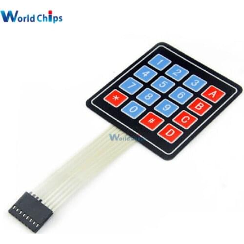 4 * 4 Matrix Array/Matrix Keyboard 16 Key Membrane Switch Keypad DC 35V 100mA 1W For Arduino 4X4 Matrix Keyboard