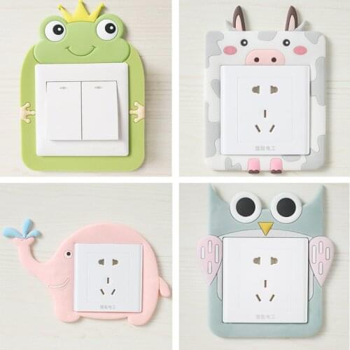 Cute Cartoon Power Socket Stickers Decoration Luminous Switch Wall Stickers Waterproof Wall Stickers Creative Switch Stickers