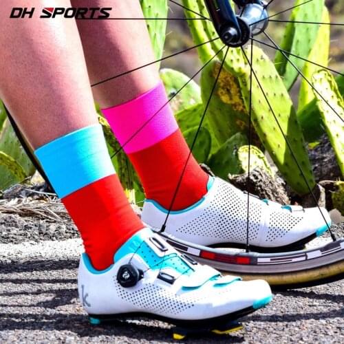 Men Women Cycling Socks Woman Compression Running Sport Socks Anti Slip Durable Breathable Football Bike Bicycle MTB Socks