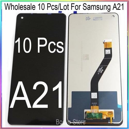 Wholesale 10 pieces / Lot for Samsung A21 Lcd screen display with touch with frame assembly A215 SM-A215U