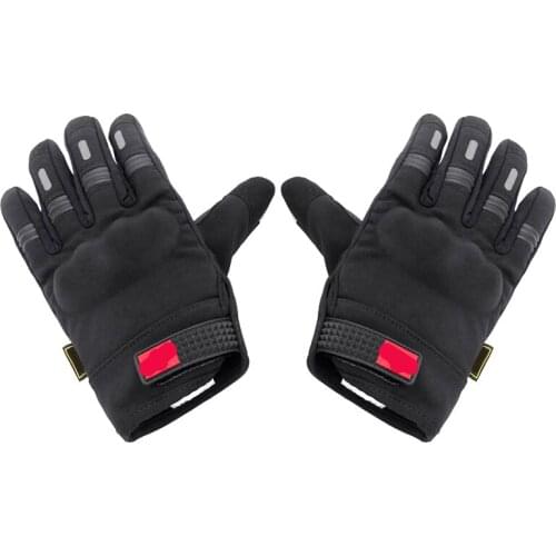 1pair Summer Motorcycle Riding Gloves Waterproof Breathable Full Finger Gloves Motocross/Motorbike Touch Screen Anti-fall Gloves