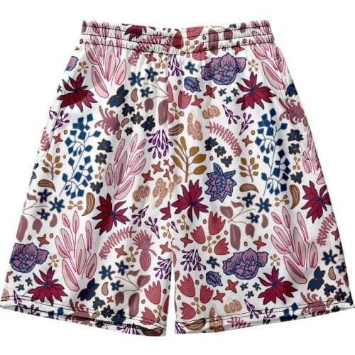 WAMNI Beach Shorts Hip Hop 3D Elastic Shorts Irregular pattern Harajuku Man Woman Loose Cool Ball pant Pullover Summer Soft