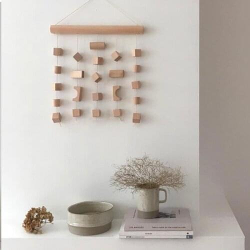 Japan Style Hanging Decoration Wood Kinderkamer Decoratie Home Kids Room Nursery Decor Wall Art Decorations Photography Props