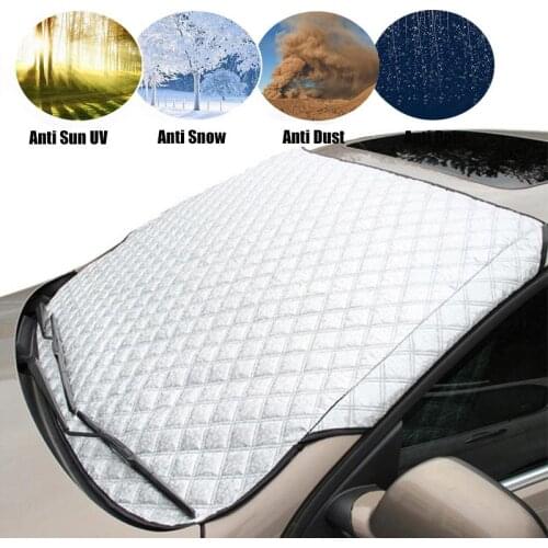 Car Windshield Sunshade Dust Cover Automobiles Rain Ice Snow Protector Anti Heat Front Window Car SUV Cover Parasol Coche