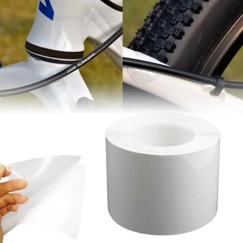 Bike Bicycle Frame Protection Stickers Tape 1M Bike Bicycle Frame Protector Clear Wear Surface Transparent Tape Film Tools