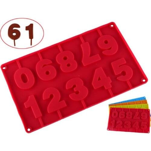 1PC 0-9 Number Silicone Cake Mold Cake Decorating Tool Confeitaria Maker Biscuit cookie mold Bakeware Pastry Tool LB 394