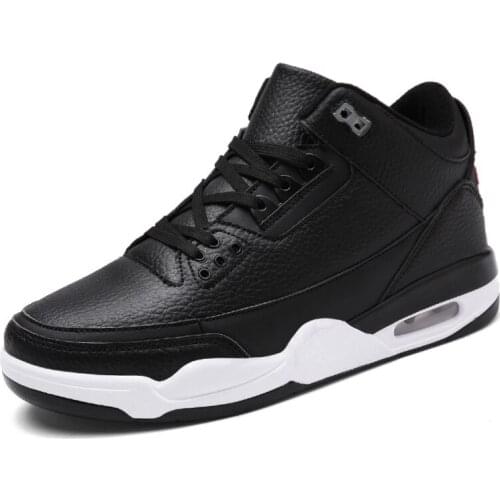 2019 fashion mens basketball shoes air cushion sports jogging shoes popular mens shoes White Black Running shoes size 39 to 47