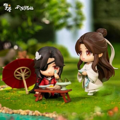 2021 Pre-order Popular Anime Tian Guan Ci Fu Official Original Xie Lian PCV Doll 20cm Standing posture Dolls MDZS Gift Holiday