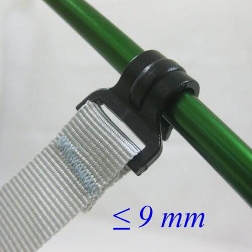 9mm inner diameter High quality plastic camping tent pole hook 12 pieces/pack