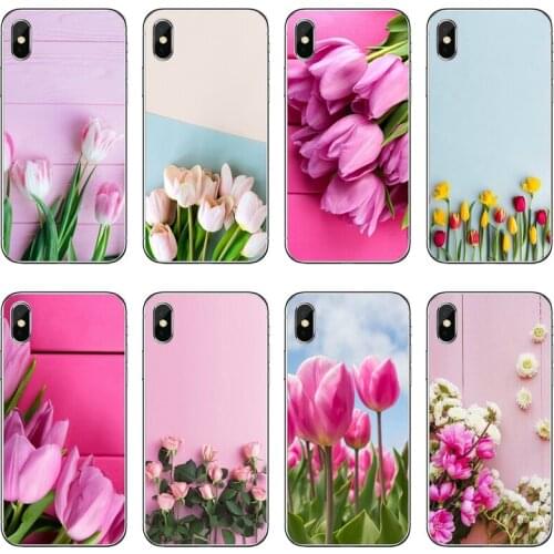 Tulips flower Spring field Accessories phone Case For iPhone 12 11 Pro Max XS Max XR X 8 7 Plus 6 6S Plus 5 5S SE 2020