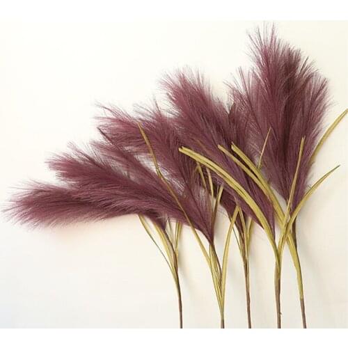 100cm Artificial Reed Flowers Pampas Grass Bouquet Fake Plants Home Decoration Arrangement Wedding Garden Living Room Decoration