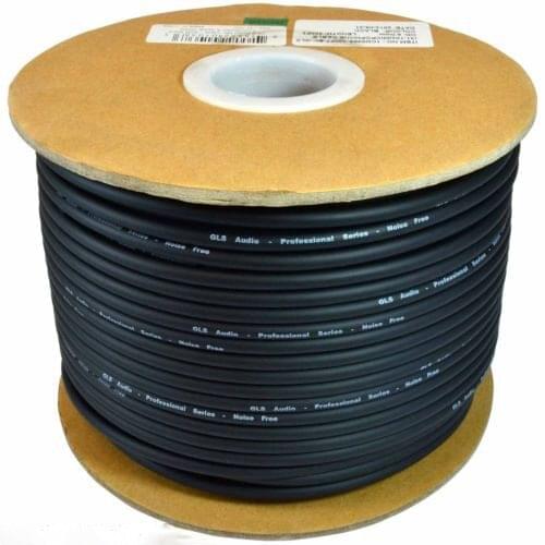 KL High Quality 165FT (50M) MIC BULK CABLE 24AWG BLACK with High quality copper cored oxygen free copper wire