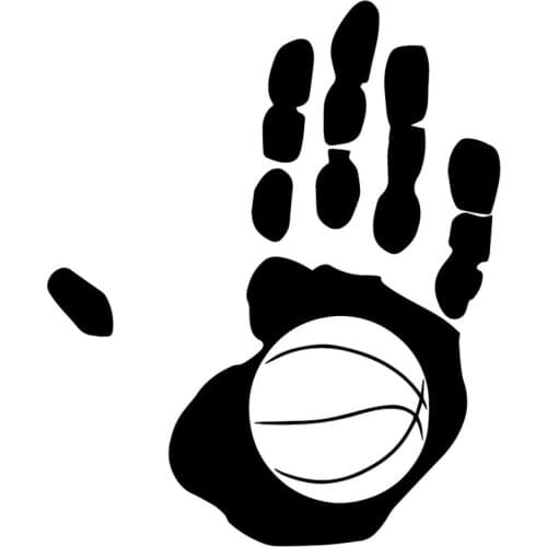 14.7X17.6CM Palm Print Football Creative Vinyl Decal Car Whole Body Decoration Sticker