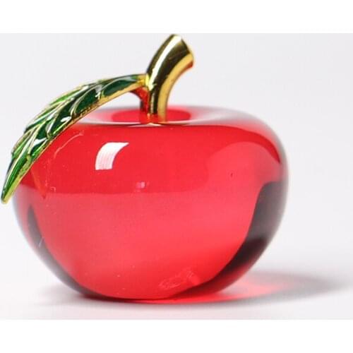 Creative Gift Glass Apple Girls Decoration Graduation Gift ChristmasGift Fruit Present A Home Decoration