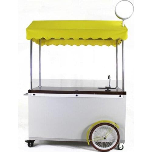 Multifunctional Three Wheels Hotdog Snack Fast Food Cart Truck Adult Tricycle Mobile Cargo Bike