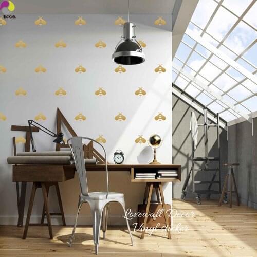 Cartoon Bee Wall Sticker Baby Nursery Kids Room Cute Apis Apidae Wall Decal Children Room Classroom Cut Vinyl Home Decor Art DIY