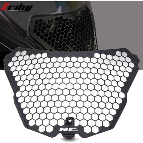 Motorcycle Headlight Grill Cover Headlamp Protector Guard For RC390 RC125 RC200 RC 125 200 390 2014-2021 2020 Head Light Guard