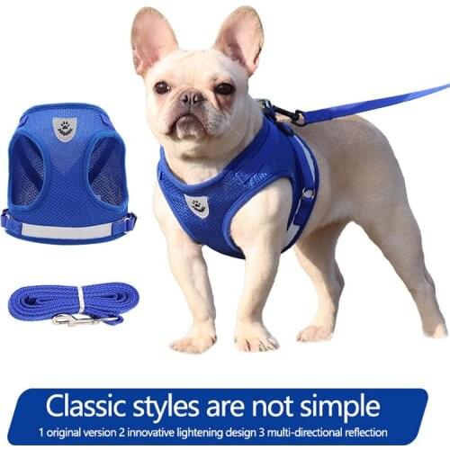 New Pet Chest Strap Vest Type Dog Traction Rope Reflective Breathable Dog Rope Pet Supplies