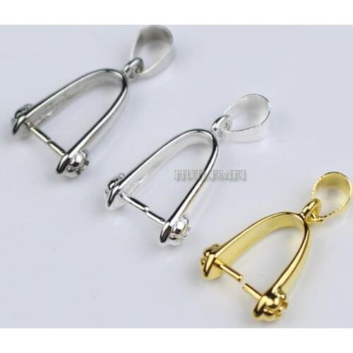 15pcs/lot Wholesale 25x10mm Big Large Rose Pendant Pinch Bails Connectors Pendant Clip Clasp DIY Jewelry Making Accessories