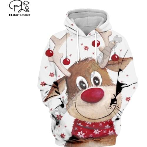 PLstar Cosmos merry christmas Santa Claus casual 3D Printed Hoodie/Sweatshirt/Jacket/Mens Womens colorful funny style-4