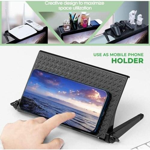 Adjustable Screen Top Shelf Computer Monitor Desktop Screen Top Shelf TV Buddy Organizer Home Office Storage Rack Shelf Dropship