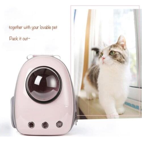 Pink silver black 600D oxford cloth and PC material 3D pets carrier backpack dogs bag cats bag new pets carrier bag backpack