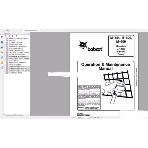 Bobcat Operator Manuals Full Set DVD