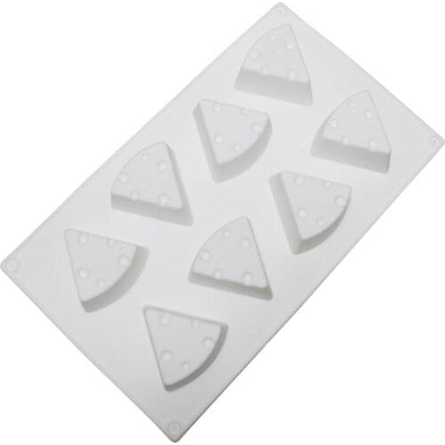 T3EC Cute Cheese Shape Cake 8-Grid Mould Nonstick Stain Bakeware Cupcake Baking Pan Multifunctional Kitchenware Household