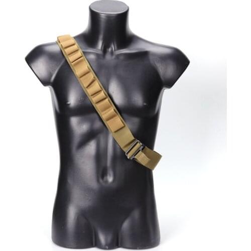 Military15 Hole Carrying Tactical Strap Sling Rifle Heavy Duty String Adjustable Airsoft Gun Strap Hunting Double Hanging Point