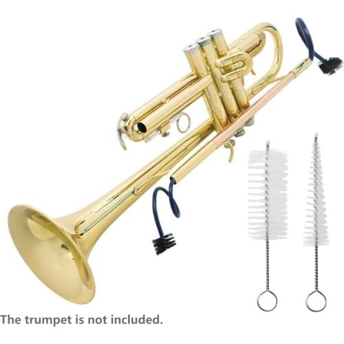 Trumpet Maintenance Cleaning Kit Mouthpiece Brush+Valve Brush+Flexible Brush Musical Instrument Maintenance Cleaning Accessory
