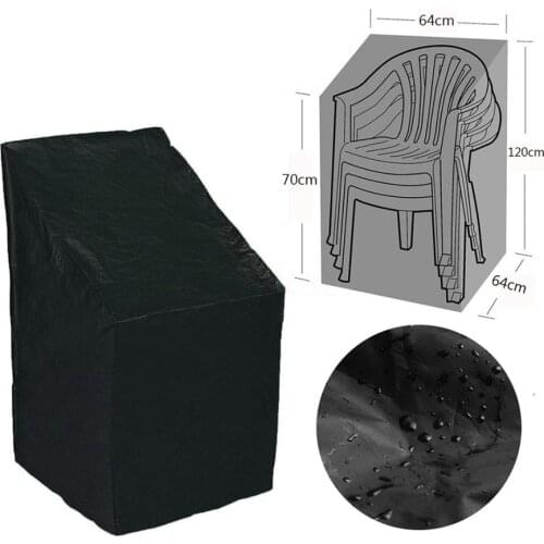 Stacked Chair Dust Cover Storage Bag Outdoor Garden Patio Furniture Protector High Quality Waterproof Dustproof Chair Organizer