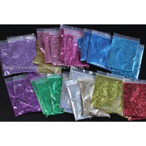 Solvent Resistant Paillette Glitter for Nail Art DIY Lipgloss Makeup Resin Craft Accessories Cosmetic Grade