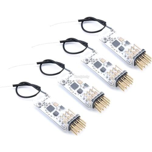 2.4G 4CH D8 D16 Receiver Compatible with PWM Output for FRSKY Futaba Jumper T16 X9D RC FPV Racing Drone