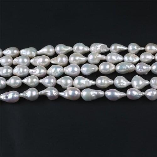 30mm natural Loose Large Baroque Pearl Strand Irregular Pearl Beads