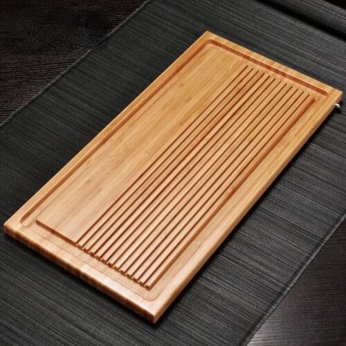 Bamboo Tea Tray Water Storage Dry Bubble Vintage Chinese Kung Fu Wooden Tea Tray Tea Ceremony Bandeja Madera Household Products