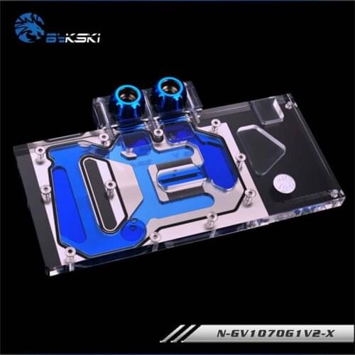 Bykski GPU cooler Full Cover Graphics Card Water cooling Block for Gigabyte GTX1070 G1 1060 G1 GAMING N-GV1070G1V2-X