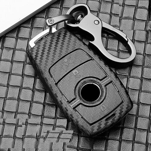 Carbon fiber ABS Car Remote Smart Key Case Cover For Mercedes Benz AMG 2017 E Class W213 S class