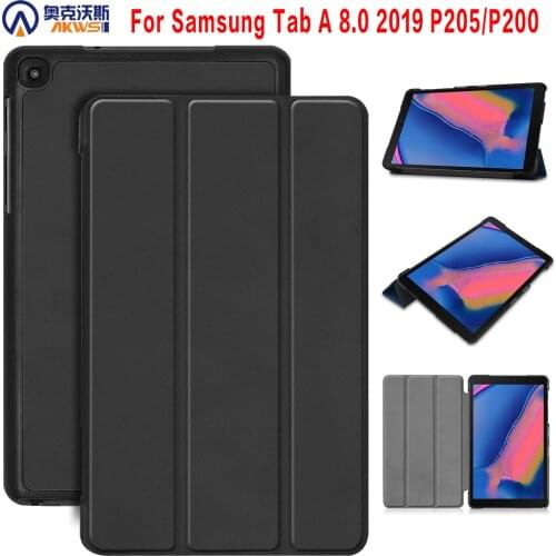 Cover Case for Samsung Galaxy Tab A 8.0 P200 P205 2019 for Samsung Galaxy TAB A 8" 2019 Tablet cover Stand Case