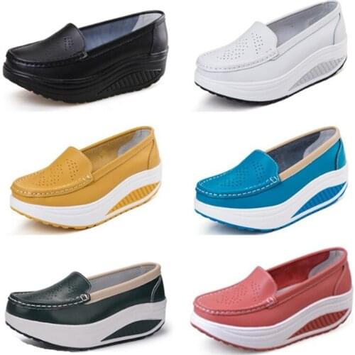 DDYZHY 2021 Spring summer shake out Single women shoes The nurses shoes white and platform womans shoeses Breathable hollow