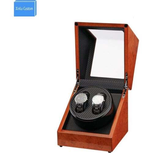 Wooden Watch Winder Plug/Battery Use Rotate Watch Winder for Automatic Watches Japan Motor Accessories Watch Winder Case Boxes