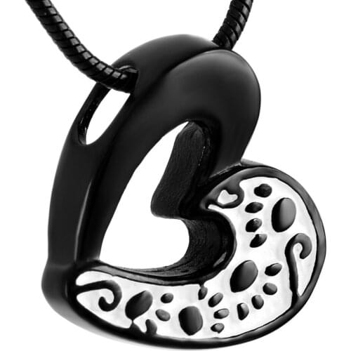 Ijd8233 Wholesale Fashion&Classic Women Stainless Steel Charm Heart Ash Keepsake Cremation Jewelry Pendant Necklace