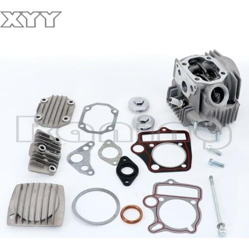 52mm Cylinder Head Kit for 110cc Engine Taotao Roketa Sunl ATV Dirt Bike Complete Cylinder Head Motorcycle Cylinder Head