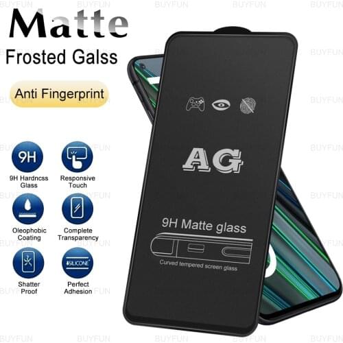 Matte Frosted Black Edged Glas For Realme Narzo 30 5G 6.5inch Tempered Screen Protector for realme 8 5g realmy 7 c21 c11 glass
