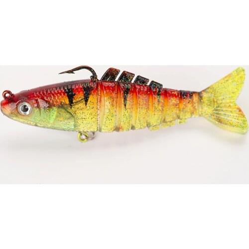 Soft Fishing Lure Wobbler Swimbait Silicone Isca Artificial Bait 8.5cm/17g Lead Head Jig Fish Sea Bass Fishing Tackle