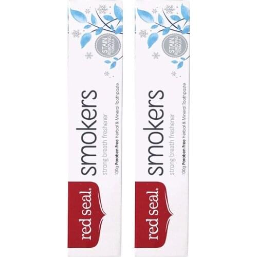 NewZealand Red Seal Smokers Toothpaste Remove Stubborn Stains Strong Mint Breath Freshener Clean Your Teeth Fights Plaque Decay